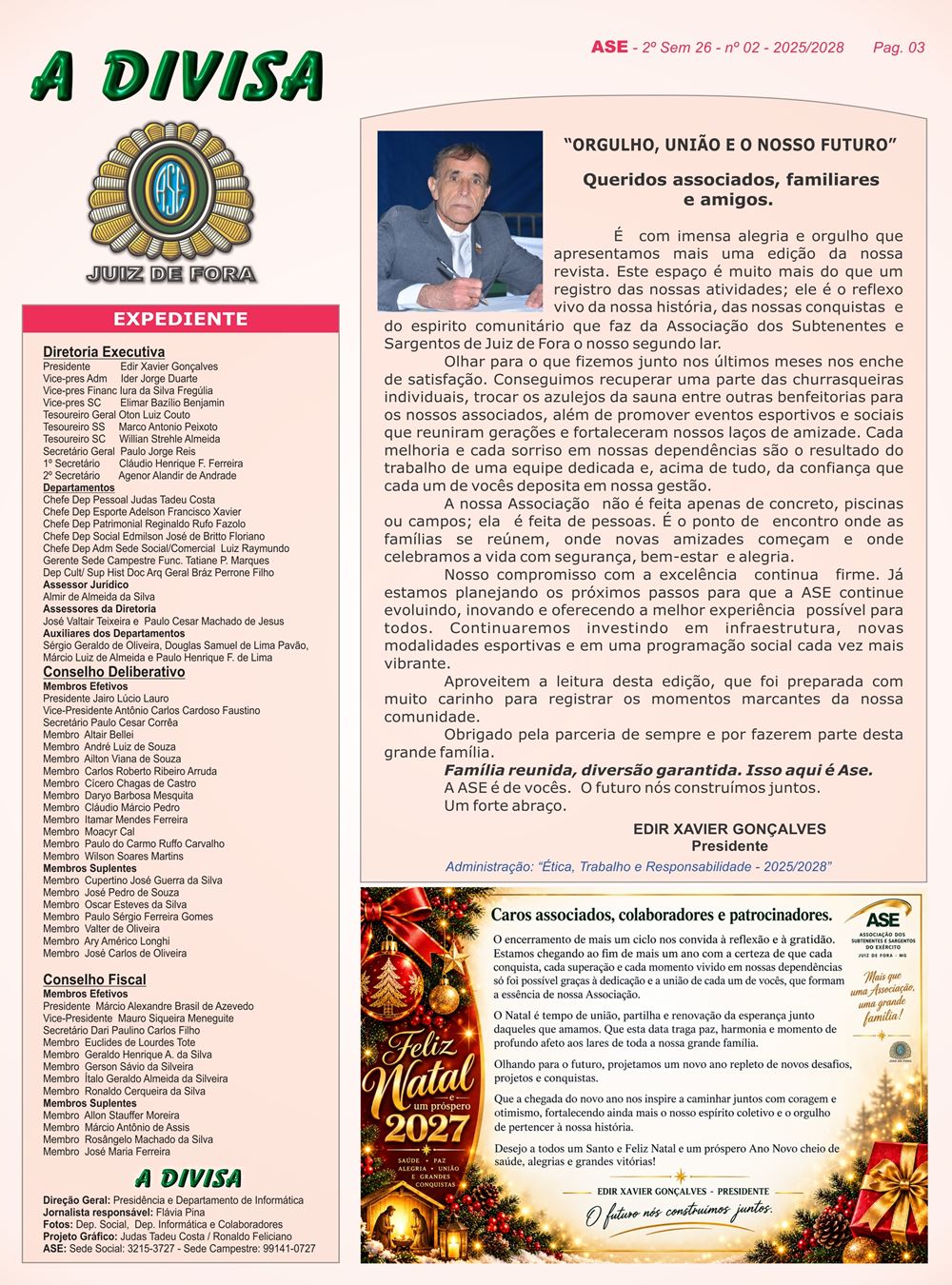 Página 3 da revista